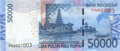 P152 Indonesia 50000 Rupiah Year 2014